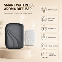 Diffuseur d'arômes de luxe noir et blanc 400 ml, machine à parfum sans eau, à fixer au mur et sur le bureau, pour le salon