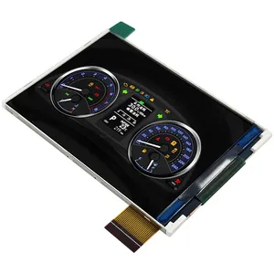3.2นิ้ว240x320แสดงผล MCU SPI อินเตอร์เฟซ TFT โมดูล LCD หน้าจอสัมผัสแผง24Pin สำหรับรถยนต์