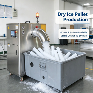 Máquina granuladora automática de hielo seco de fábrica china, 1550 kg/m³, para efecto de niebla en escenarios - Product Image 4