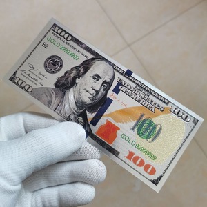 Banconota da 100 Dollari in Foglia d'Oro - Accessori <span class=keywords><strong>di</strong></span> Alta Qualità per Feste, Oggetti <span class=keywords><strong>di</strong></span> Scena per Foto e <span class=keywords><strong>Film</strong></span>, e Accessori per Animali Domestici - Product Image 2