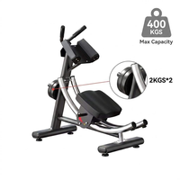 FRS AB Coaster Abdominal Crunch Rolling Machine, Appareil de musculation abdominale commercial, Équipement de gym multifonction pliable en acier