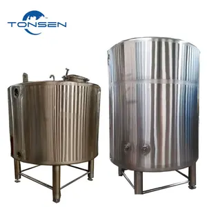 500L Stainless steel fully welded rock wool insulated hot liquid tank for craft beer brewing process sustainable and durable