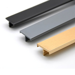 분말 코팅 컬러 브러시 표면 장식 트림 알루미늄 주방 캐비닛 프로필 용 알루미늄 <span class=keywords><strong>T</strong></span> 자형 압출 프로필 - Product Image 1