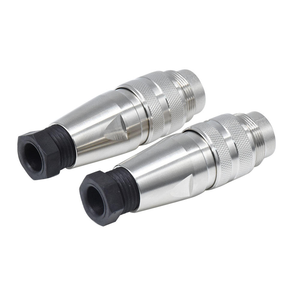 ปลั๊กต่อสายไฟแบบตรงชนิดมีฉนวนป้องกัน M16 3 ขา IP67 กันน้ำ ขั้วต่อวงกลม ทองเหลืองเคลือบทอง หน้าสัมผัสแบบเชื่อมบัดกรี - Product Image 4