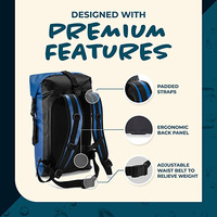 Sac à dos étanche léger à enroulement IPX6 multifonction pour camping, randonnée, kayak, bateau, sport nautique - Fabricant