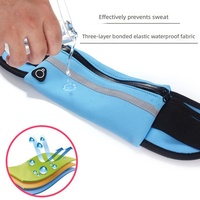 Pochette de ceinture polyvalente pour bouteille d'eau de cyclisme et course en plein air – Sac banane de sport étanche et antichoc avec fermeture à cordon, design unisexe et sportif