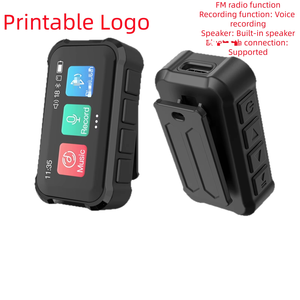 Slim Clip MP3 Player Touch Screen BT 5.0 <b>Wireless</b> Portable Music Player Support 128GB TF Card FM <b>Radio</b> For Running Sport Gym - Product Image 3