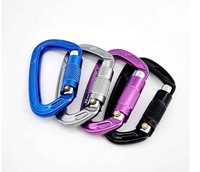 Mousqueton en aluminium à vis de verrouillage, clip porte-clés, crochet à ressort 59x100mm, accessoires de quincaillerie pour activités de plein air, escalade, randonnée, yoga, animaux de compagnie, yachts et bateaux