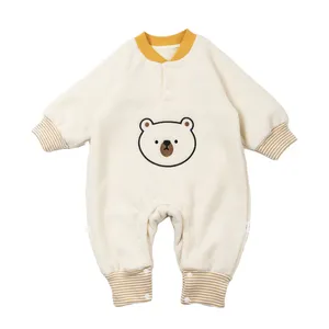 ชุดหมีขนแกะคอตตอนขั้วโลกใส่กันหนาวสำหรับเด็กทารกเพศหญิงและผู้ชาย