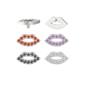 GZN Body <span class=keywords><strong>Piercing</strong></span> Jewelry Titanium CNC Set CZ Pavimentado Sexo <span class=keywords><strong>Boca</strong></span> 16G Roscado internamente Labret Nariz Anillo Hélice Pendiente - Product Image 3