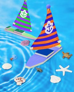 Kits de bateaux à voile en bois DIY pour enfants, modèle de <span class=keywords><strong>bateau</strong></span> en bois brut à peindre et décorer, cadeau créatif fait main pour les fêtes - Product Image 5