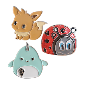 Insignia de Metal de zorro con diseño de escarabajo Kawaii personalizado, <span class=keywords><strong>esmalte</strong></span> duro para Pin de solapa con estilo tradicional niquelado para regalos - Product Image 1