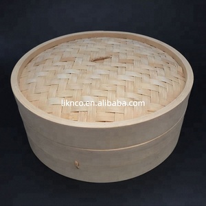 Cuiseur vapeur rond en bambou naturel de haute qualité et élégant pour les <span class=keywords><strong>dim</strong></span> <span class=keywords><strong>sum</strong></span> chinois, idéal pour les restaurants et la maison - Product Image 6