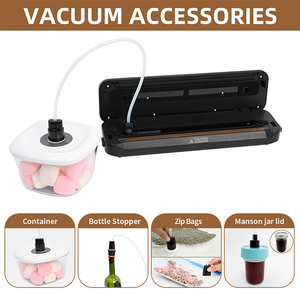 Ev ve açık kuru ve nemli gıda koruma için saf bakır pompa ile taşınabilir otomatik vakumlama makinesi - Product Image 3