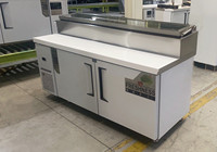 Réfrigérateur de Préparation à Pizza Professionnel de Fabrication, Réfrigérateur Sous Plan de Travail, Réfrigérateur à Sandwichs de Comptoir