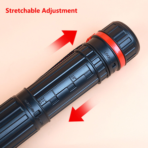 Bview <span class=keywords><strong>Art</strong></span> Tube de dessin rétractable en plusieurs tailles Tube de papier graphique en plastique portable en forme de colonne Porte-rouleau de papier à croquis - Product Image 5