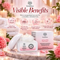Crème Contour des Yeux au PDRN de ADN de Saumon Sauvage Fermenté et Peptides – Soin Raffermissant Anti-Poches, Lissant Rides et Ridules, Hydratant Visage