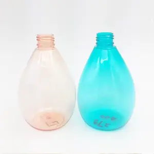 Vendita calda 250ml/300ml/500ml bottiglia di forma a goccia d'acqua PET bottiglia di plastica per il succo di frutta