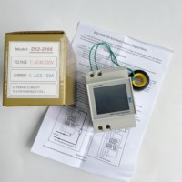 SUPOELE D52-2066 Voltmeter Digital CT Eksternal, Pengukur Daya Arus, Wattmeter, Meter Energi Listrik kWh, Monitor Frekuensi Ampere AC 220V