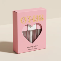 Vente en gros de boîtes d'emballage cosmétiques de luxe pour gloss à lèvres brillant et mat, avec logo personnalisé, 350g 300g, emballage de qualité supérieure pour gloss à lèvres