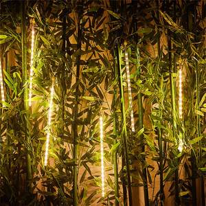 Luz LED de lluvia de meteoritos, decoración al aire libre, carcasa de aluminio estrellada, parche impermeable, linterna de meteoritos - Product Image 5