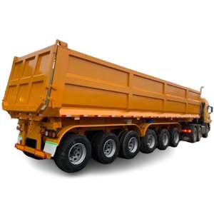 JSXT Semi-remorque en acier de haute qualité pour le transport de sable et de gravier 6-<span class=keywords><strong>Alex</strong></span> Benne arrière avec <span class=keywords><strong>pneu</strong></span> 12R22.5 - Product Image 1