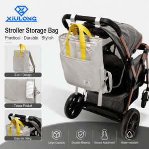 Bolsa de Pañales para Bebés al por Mayor, Impermeable, con Múltiples Compartimentos, Gran Capacidad, Ecológica, Bolsa de Viaje para Mujeres - Product Image 2