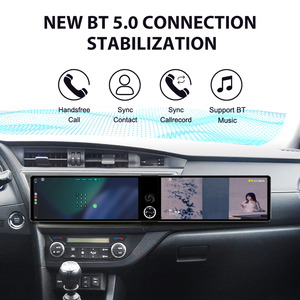 Écran interactif double 12,3 pouces Foforfor pour <span class=keywords><strong>Toyota</strong></span> <span class=keywords><strong>Auris</strong></span> 2013-2018, Android 13, autoradio GPS DSP, CarPlay sans fil, OEM - Product Image 4