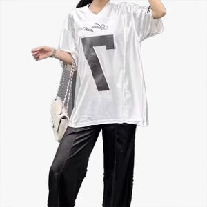 เสื้อยืดสไตล์วินเทจเจอร์ซีย์ ผ้าตาข่ายระบายอากาศ แห้งเร็ว ชุดแข่งแขนสั้น แบรนด์แฟชั่นสุดฮิต เสื้อบาสเก็ตบอลแนวสตรีท - Product Image 5