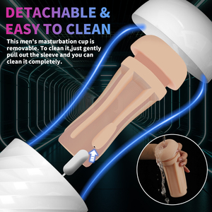 <span class=keywords><strong>YAQU</strong></span> Masturbador Masculino de 5/6 Frecuencias con Succión, Material TPE ABS, Copa Vibradora con Certificación CE RoHS FCC - Product Image 5