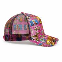 Gorra Trucker de Malla Personalizada con Figura Religiosa, Estilo Casual, para Playa, con Decoración de Diamantes de Imitación y Visera Curva