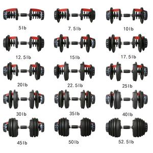 Haltères de musculation en dropshipping, 5-52,5 livres, <span class=keywords><strong>poids</strong></span> réglables pour débutants, ensemble d'haltères de fitness pour la salle de sport - Product Image 6