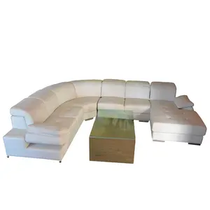 بيع مباشر من المصنع أثاث أريكة ناعمة مريحة كبيرة الحجم من الجلد مناسبة لغرفة المعيشة