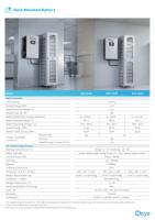 Batterie Deye Lifepo4 BOS-GL60 hors réseau pour stockage d'énergie solaire 307.2V 100Ah 61.44Kwh Système d'énergie solaire