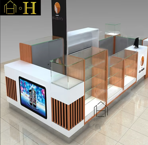 आधुनिक डिजाइन शॉपिंग मॉल मोबाइल एक्सेसरीज प्रदर्शित 3 डी सेल फोन कियोस्क डिजाइन - Product Image 4