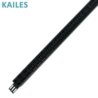 KAILES (KLS) Série K22 PDU de base 32A Monophasé AC 200-240V Industriel 30 prises (C13+C19)+1P Interrupteurs Schneider Aluminium
