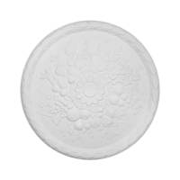Médaillon de plafond blanc avec des capacités de moulage élégantes pour la décoration intérieure, matériau pour la maison