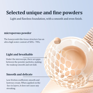 Base de <span class=keywords><strong>Maquillaje</strong></span> Compacta de Marca Privada OEM, Cobertura Total, Larga Duración, Resistente al Agua, Control de <span class=keywords><strong>Grasa</strong></span>, Iluminadora - Product Image 4