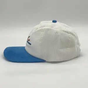 หมวก Snapback เชือกโพลีเอสเตอร์แบบแบนปักโลโก้แผง Quality6สูงออกแบบได้ตามต้องการ