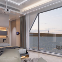 Système intelligent Isolation en mousse de polyuréthane Maison capsule spatiale durable et préfabriquée pour les centres de villégiature et les hôtels