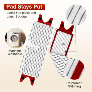 O-Cedar-Vadrouille plate <span class=keywords><strong>Ultramax</strong></span> pour nettoyage à sec et humide avec manche pivotant à rotation facile Motif triangulaire - Product Image 4