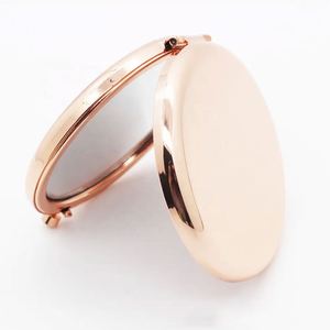 Double Sided 1X 2X Magnifying Mini <b>Small</b> Folding Compact Cosmetic Mirror Pocket Makeup Mirror for Promotional Holiday Gift - Product Image 4