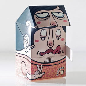 Scatola Regalo Interattiva Personalizzata con Faccine <span class=keywords><strong>Divertenti</strong></span> per Tè, Confezione in Cartone Stampato per Bevande al Gelsomino e Pesca - Product Image 5