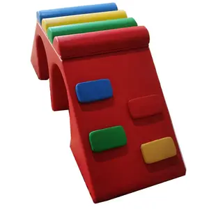 Paket Peralatan Bermain Lembut Biru Merah Hijau Kuning Murah Permainan Lembut Sewa Pesta Hiburan Set Permainan Lembut Anak-anak Dalam Ruangan Luar Ruangan