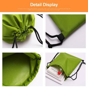 Wholesale Custom <b>Drawstring</b> Backpack with logo Reusable Gym <b>Bag</b> <b>Waterproof</b> Polyester <b>Drawstring</b> <b>Bag</b> for Corporate Gifts - Product Image 5