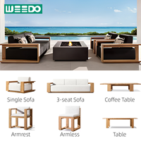 Moderne Outdoor-Gartenmöbel aus Teakholz für Villa, Innenhof, Hotelterrasse, Freizeitbereich, Restaurant und Strand