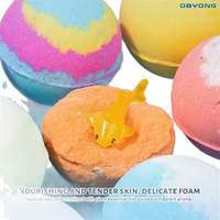 Coffret Cadeau de Bombes de Bain Thème Vie Marine avec Jouets Surprise à l'Intérieur - 12 Boules de Bain Naturelles Effervescentes pour Enfants, Cadeau Idéal pour Anniversaire et Fêtes