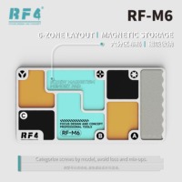 Plateau à vis magnétique 2-en-1 RF4 M6 avec pierre à aiguiser intégrée, maintien magnétique puissant pour l'entretien des outils de réparation