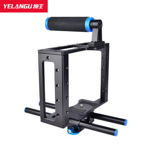 YELANGU <b>Camera</b> Cage With Handle For DSLR Aluminum Alloy Adjustable Arm Mounting Bracket <b>Stabilizer</b> Kit - Product Image 2