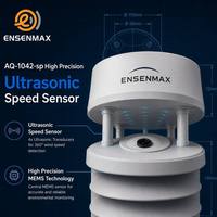 Anemómetro Ultrasónico 5 en 1 ENSENMAX AQ-1042-sp, Sensor de Velocidad y Dirección del Viento, RS485 Modbus para Ciudad Inteligente